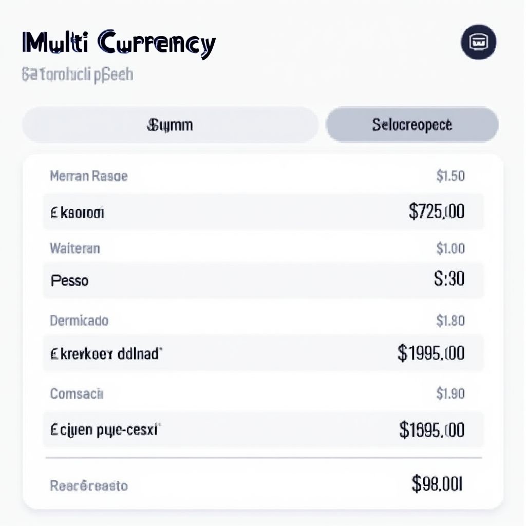 Comparativa de gestión multi-divisa